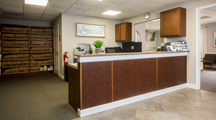 Lincolnton Family Dentistry | Front reception desk at Lincolnton Family Dentistry